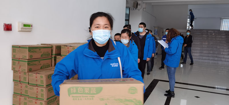 华全集团派发生态白莲藕